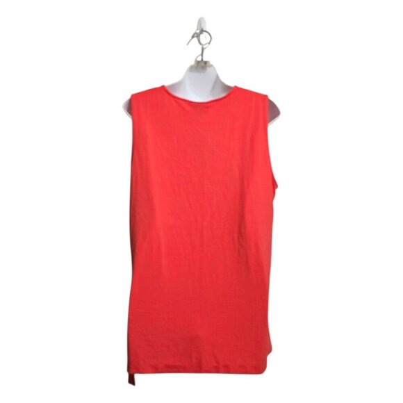 J. Jill Wearever Collection NWT Wrap Tie Sleeveless Tank Top in Red Coral Sz L - Picture 5 of 10